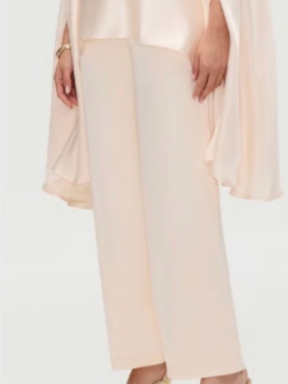 NWT VEILED RAZAN Silk Pant in Pearl